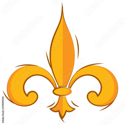 Isolated lys flower symbol icon Vector