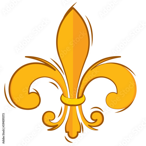 Isolated lys flower symbol icon Vector