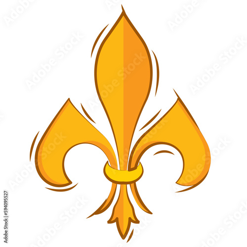 Isolated lys flower symbol icon Vector