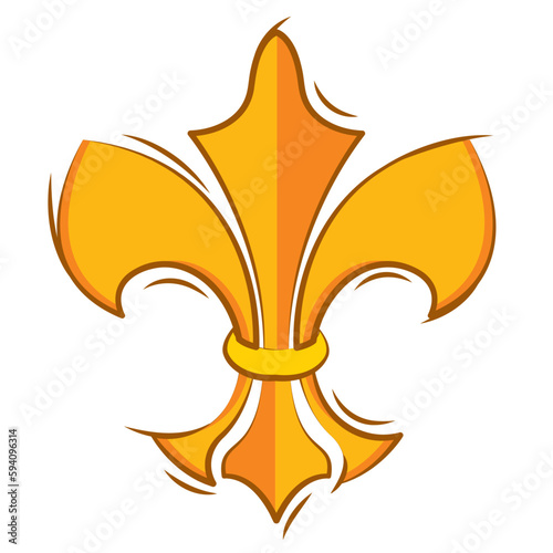 Isolated lys flower symbol icon Vector