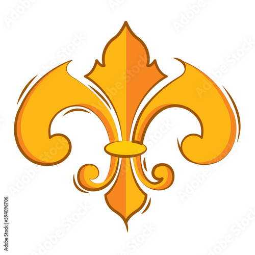 Isolated lys flower symbol icon Vector