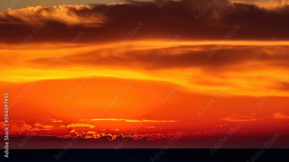 Fototapeta premium Fiery Orange and Gold Gradient Highlight