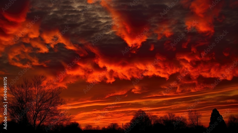 Vibrant skies with sunlit clouds Vibrant skies with sunlit clouds