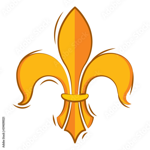 Isolated lys flower symbol icon Vector