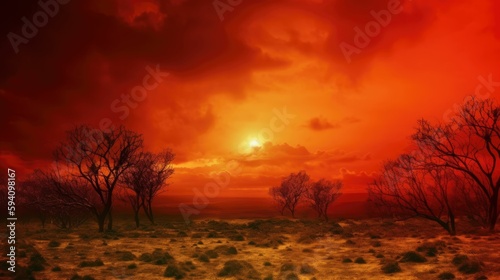 Red Sky with Dreamy Atmosphere © Oliver