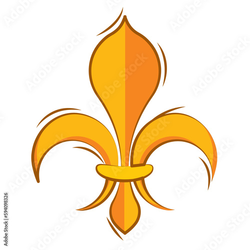 Isolated lys flower symbol icon Vector
