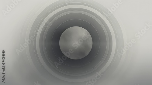 Layered foggy grayish circle design