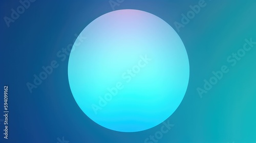 Circle design with serene blue tones gradient