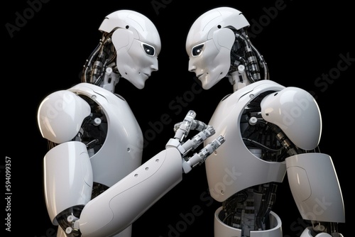 robot and technology NFT. Generative AI
