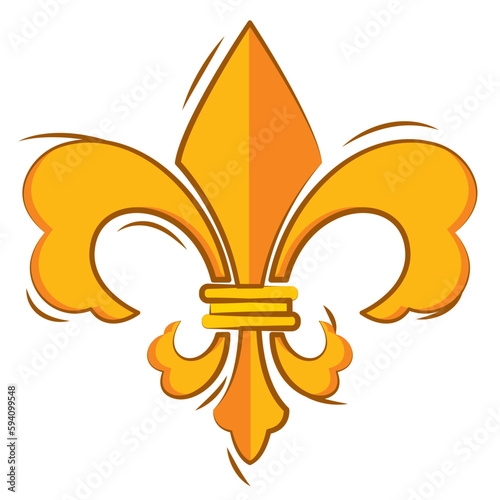 Isolated lys flower symbol icon Vector