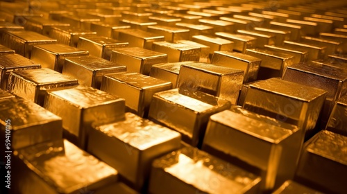 Shimmering Gold Bricks