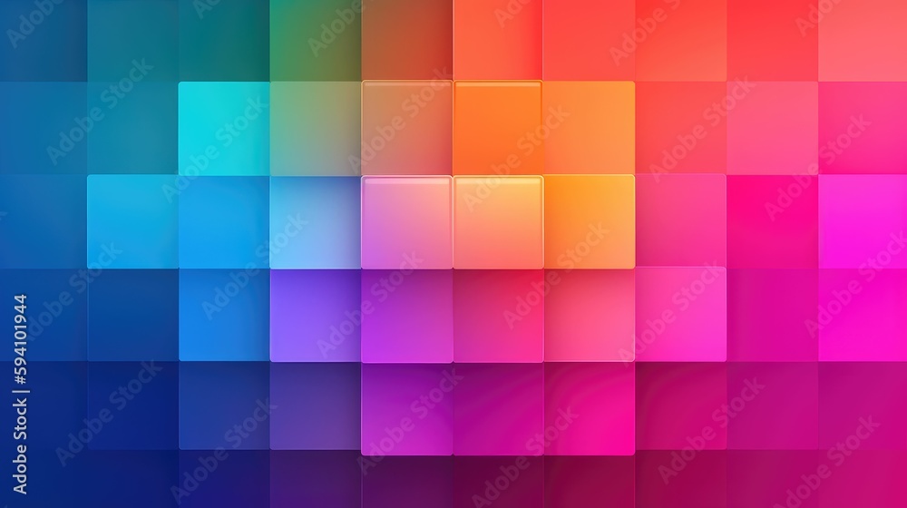Square design with gradient color