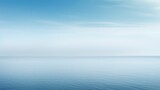 Minimalist ocean horizon in serene blue tones