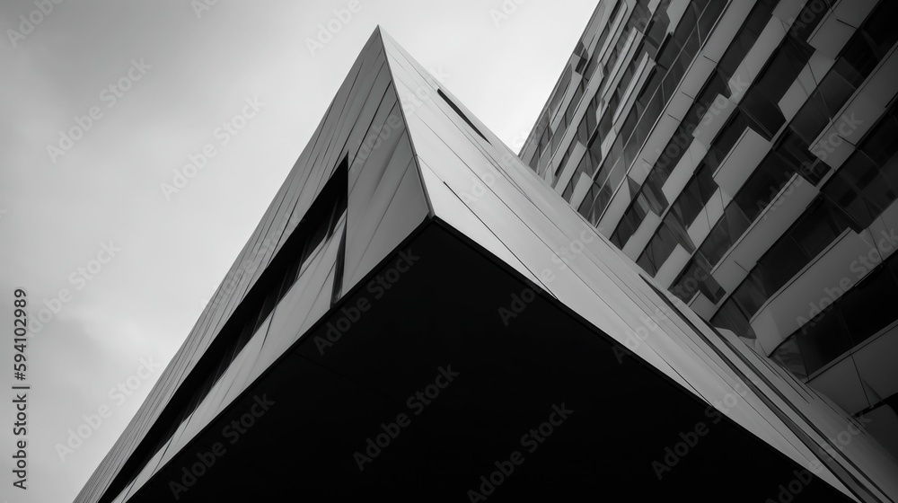 Obraz premium Minimalist T design with distorted angular features