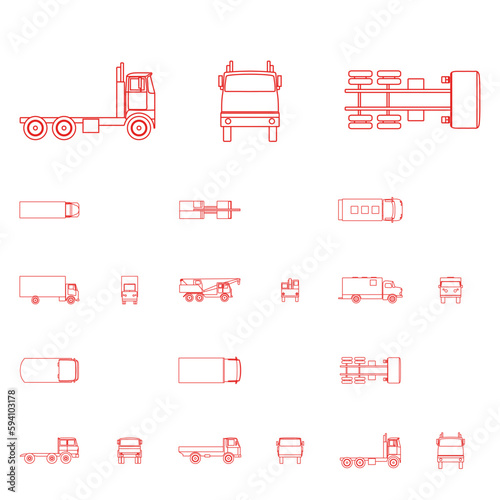 Vector vehicles - 6 Vector trucks