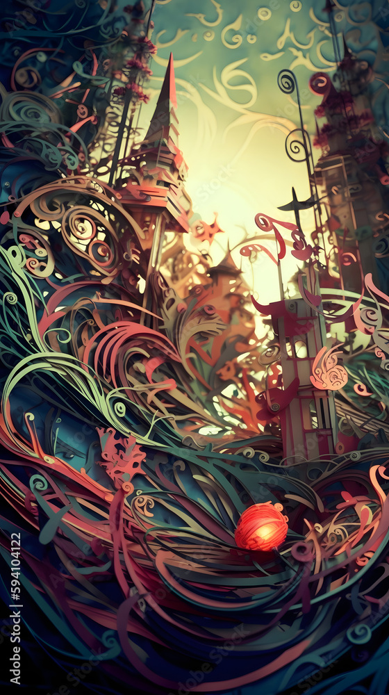 Beyond Reality: Exploring Surreal Landscapes Through Art and Imagination, AI Generative