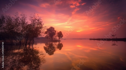 Serene sunset with dreamy tones © Oliver