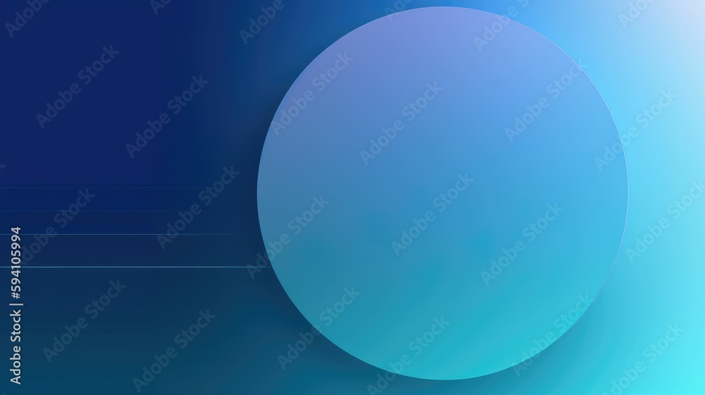 Circular gradient design with serene blue tones