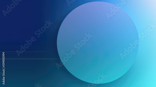 Circular gradient design with serene blue tones