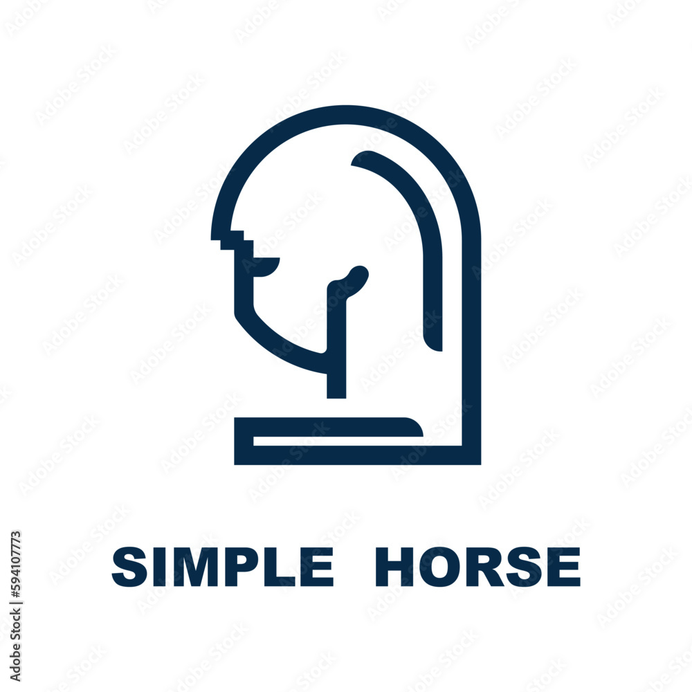 Elegant horse icon. Royal stallion logo. Equine stables sign. Equestrian brand emblem with slogan template Elegant horse icon. Royal stallion logo. Equine stables sign. Equestrian brand emblem with slogan template