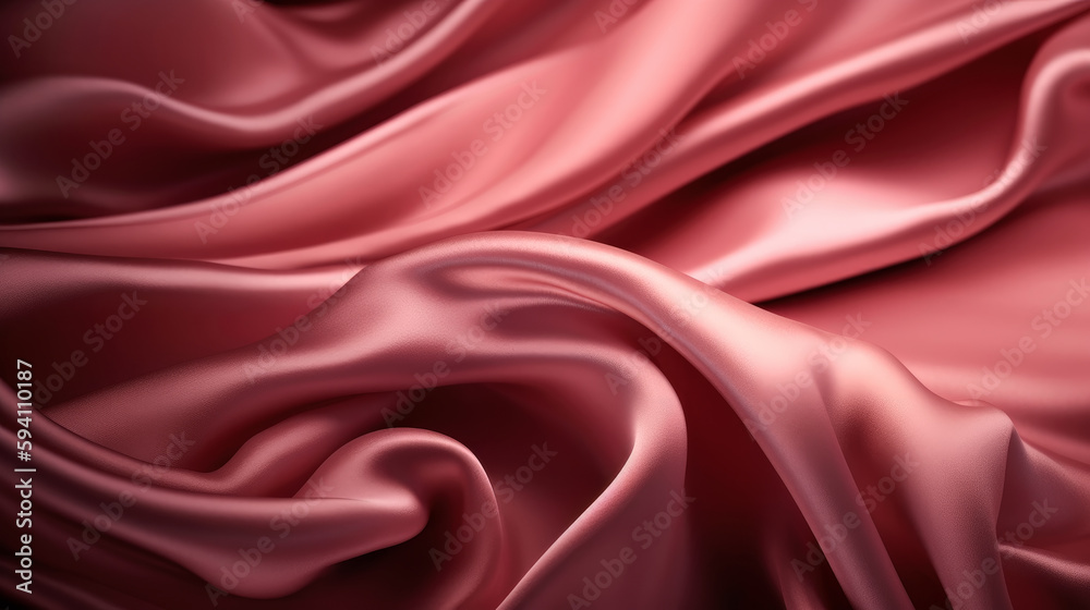 Fondo rosa de tejido tipo raso o seda .Ilustracion de IA generativa ...