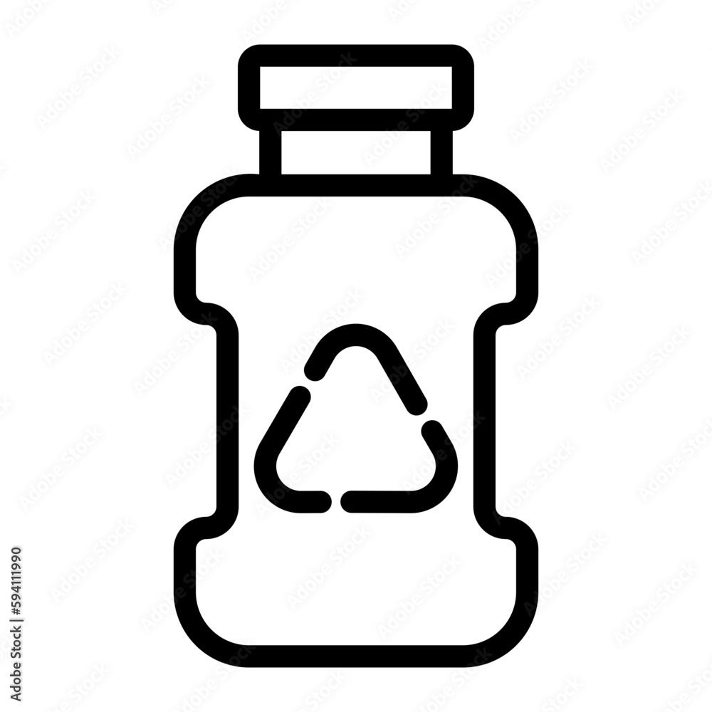 plastic bottle line icon plastic bottle line icon