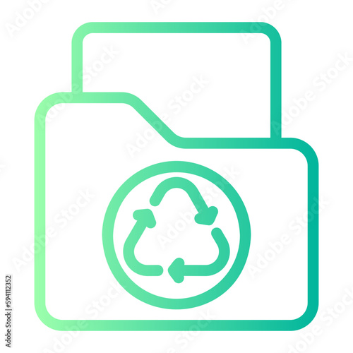 recycle gradient icon