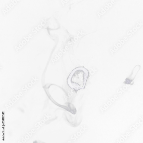 Fototapeta Naklejka Na Ścianę i Meble -  Smoke ring movement, white png and transparent background with pollution swirl. Fig, art and steam pattern in the air with isolated smoking and incense creativity with abstract motion