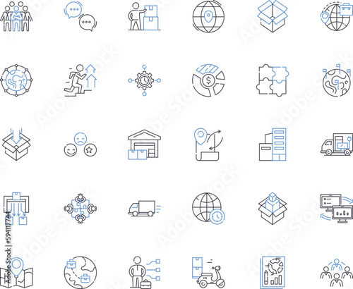 Allotment line icons collection. Gardening, Vegetables, Harvest, Plot, Community, Sustainability, Compost vector and linear illustration. Soil,Greenery,Fruits outline signs set