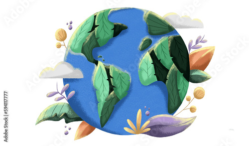 D√≠a del medio ambiente, cuidemos nuestro planeta, celebremos nuestro planeta, planeta vivo y colorido