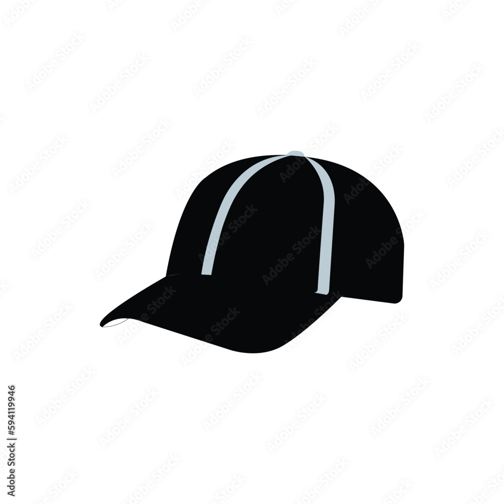 Cap on a white background. Vector illustration. Cap on a white background. Vector illustration.