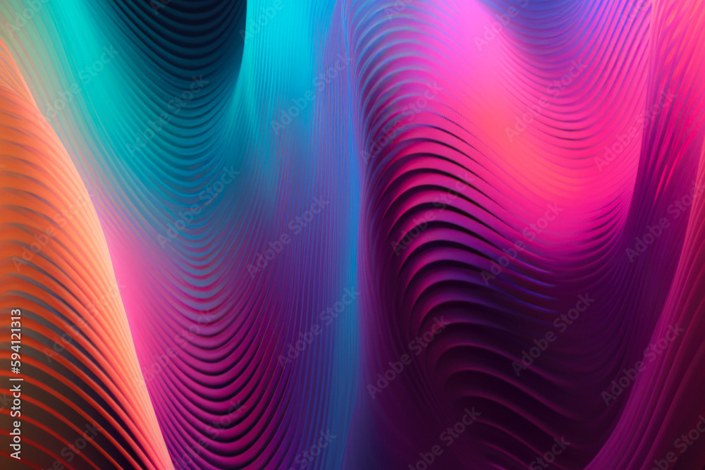 Abstract Holographic Waves texture features a futuristic and digital design with vibrant colors and iridescent effects that create a mesmerizing and eye-catching visual experience. Abstract Holographic Waves texture features a futuristic and digital design with vibrant colors and iridescent effects that create a mesmerizing and eye-catching visual experience.