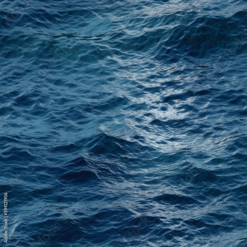 The Blue Ocean Water Seamless texture captures the peaceful and refreshing essence of the sea with its shimmering waves and tranquil blue color, creating a serene and calming atmosphere.