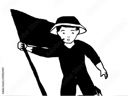 silhouette of a fanatic