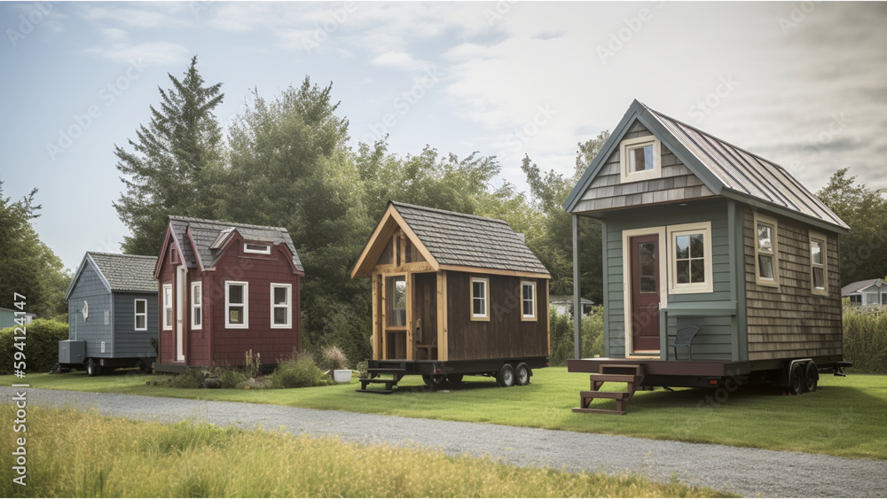 A place where Tiny homes gather, AI-generated A place where Tiny homes gather, AI-generated