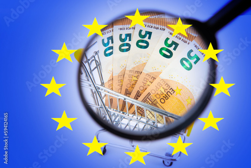 European union money. Flag ...