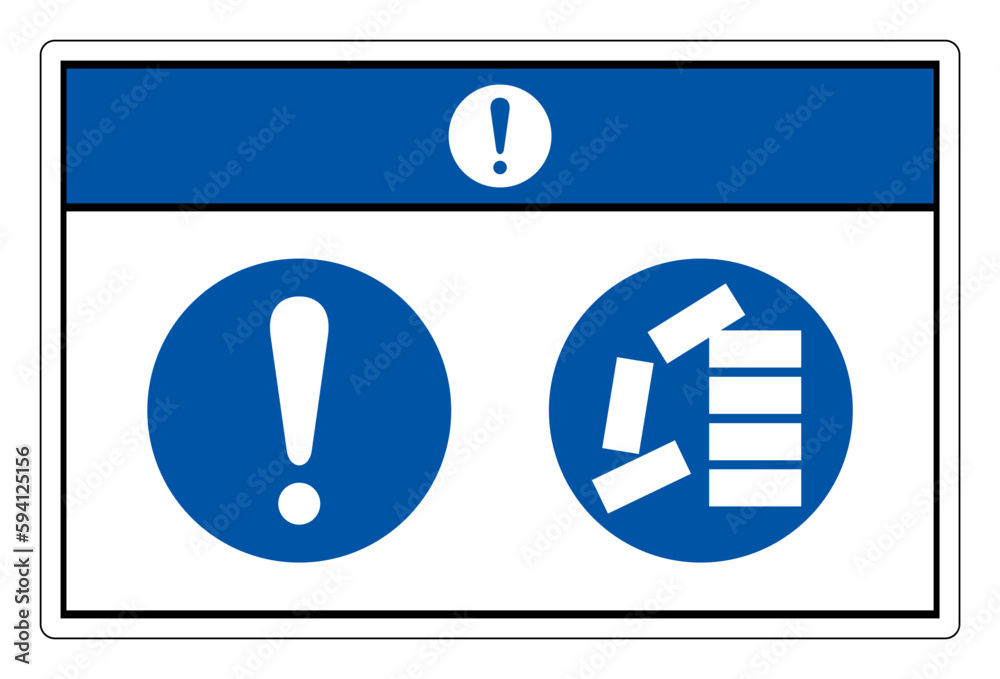 Poster Notice Stack Correctly Symbol Sign, Vector Illustration, Isolate ...