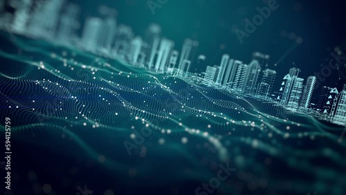 Digital waves city 