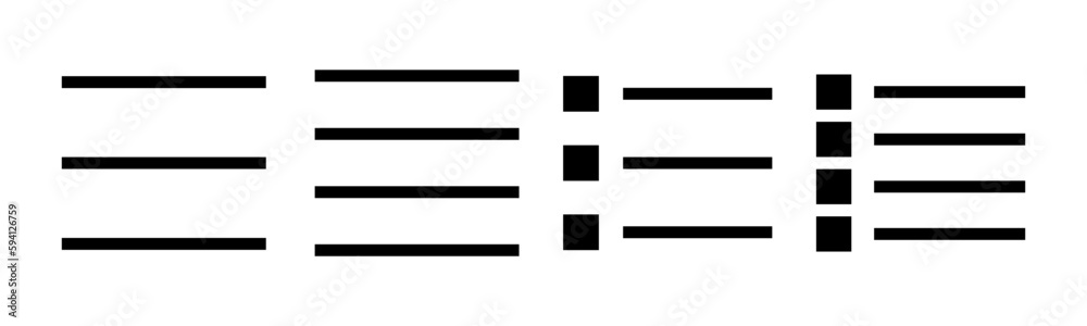 Menu Icon vector illustration. web menu sign and symbol. hamburger menu symbol Menu Icon vector illustration. web menu sign and symbol. hamburger menu symbol