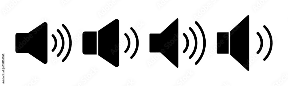 Speaker icon vector illustration. volume sign and symbol. loudspeaker icon. sound symbol Speaker icon vector illustration. volume sign and symbol. loudspeaker icon. sound symbol