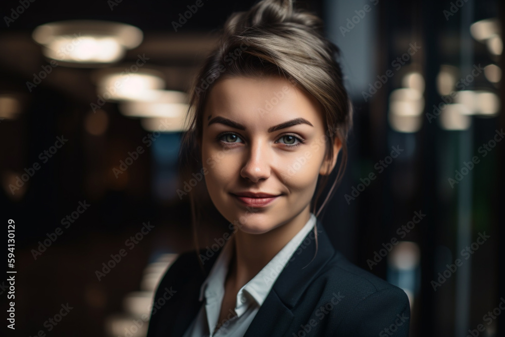 Portrait of a successful business woman created with generative ai tools Portrait of a successful business woman created with generative ai tools