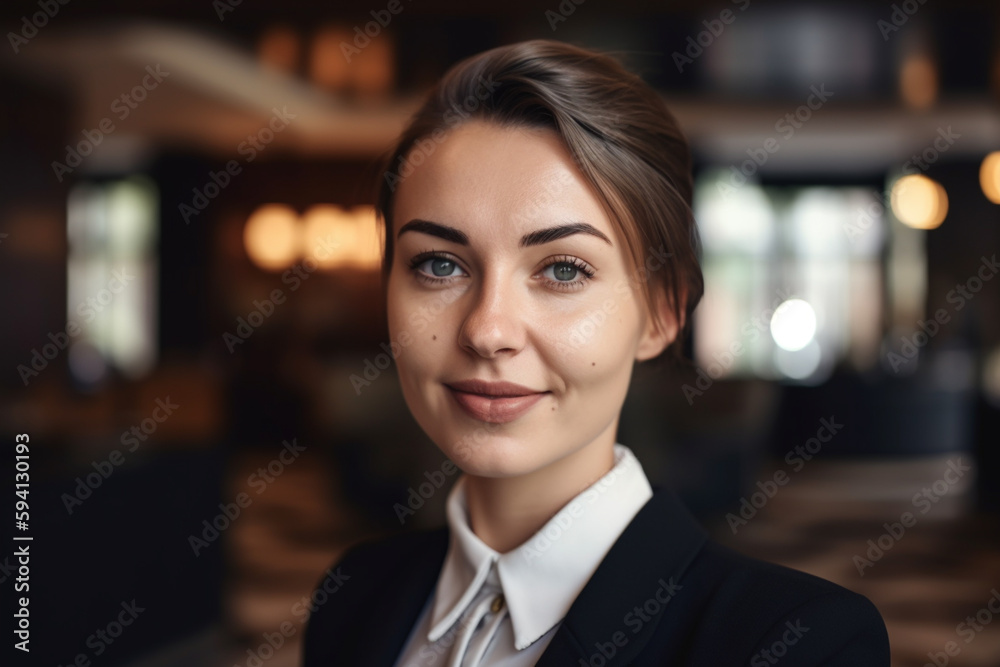 Portrait of a successful business woman created with generative ai tools Portrait of a successful business woman created with generative ai tools