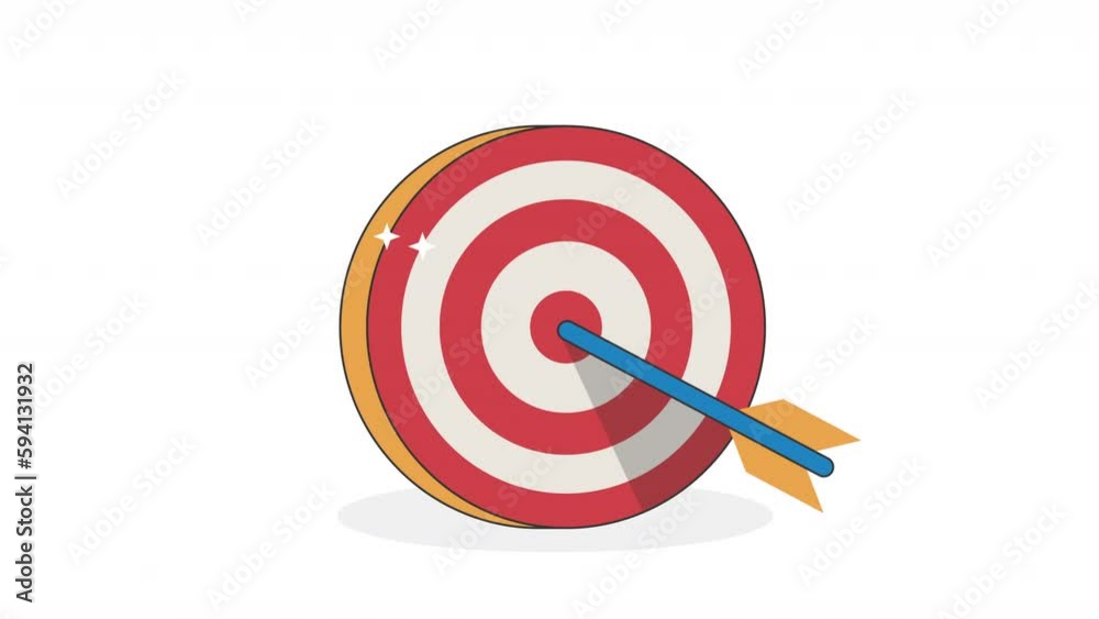 target and arrow success animation target and arrow success animation