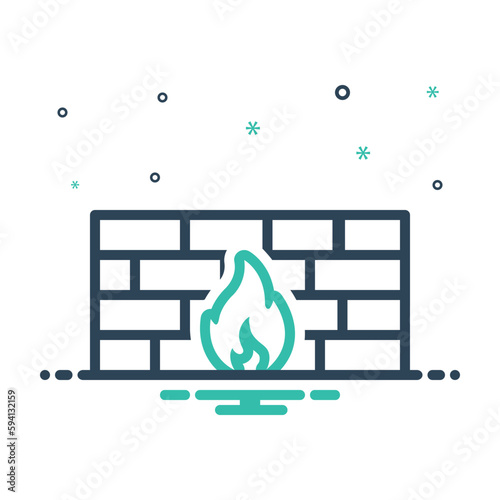 Mix icon for firewall 