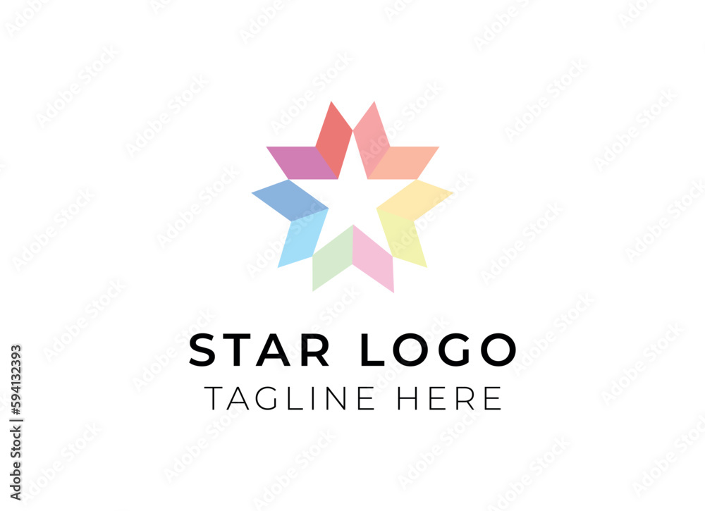 Star icon and logo design Star icon and logo design