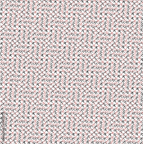 From the accumulation of crosses, a dense mass with sinuous shapes is obtained.