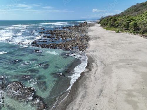 Fototapeta Naklejka Na Ścianę i Meble -  Santa Teresa is a laid-back beach town in Costa Rica known for its stunning beaches, great surf, and relaxed vibe.