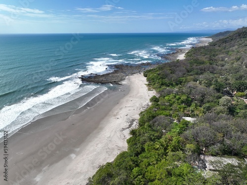 Fototapeta Naklejka Na Ścianę i Meble -  Santa Teresa is a laid-back beach town in Costa Rica known for its stunning beaches, great surf, and relaxed vibe.
