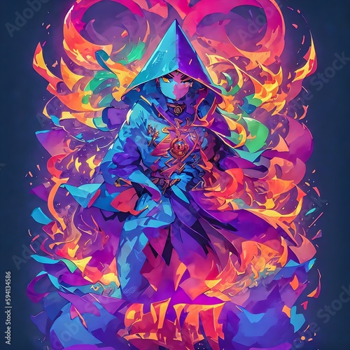 Mage in fire