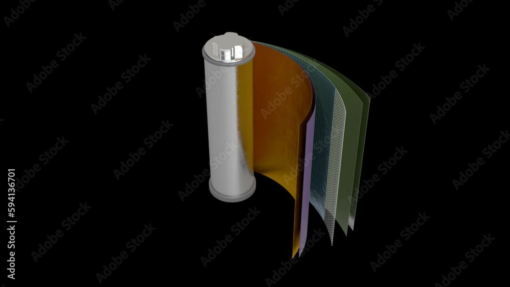 Structure of Tesla's lithium ion battery